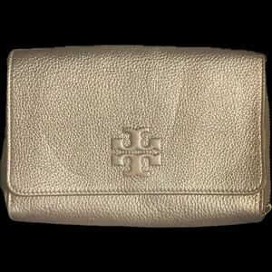Tory Burch gold Crossbody/organizer